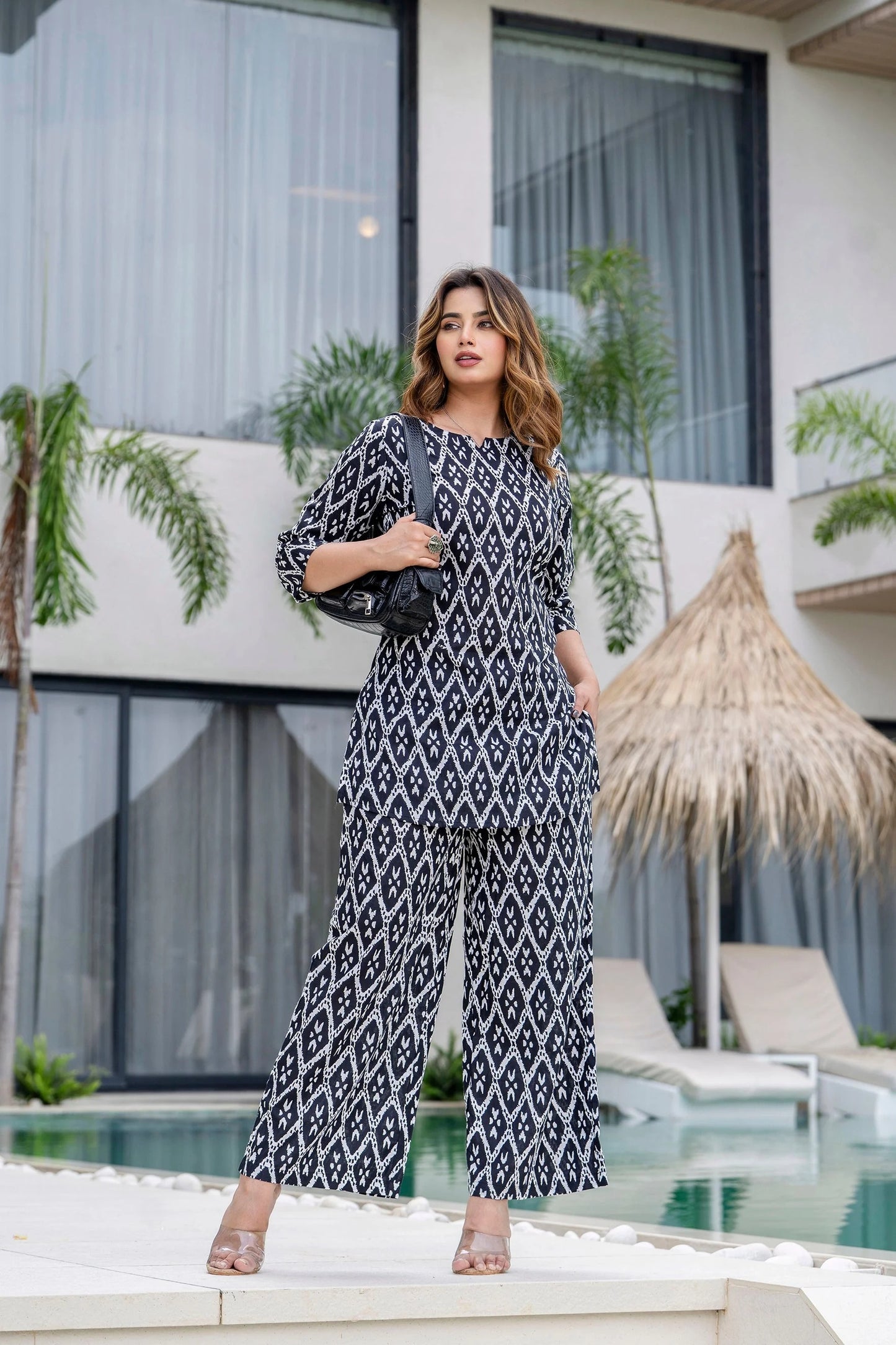 Cobalt Drift Cotton Co-ord Set