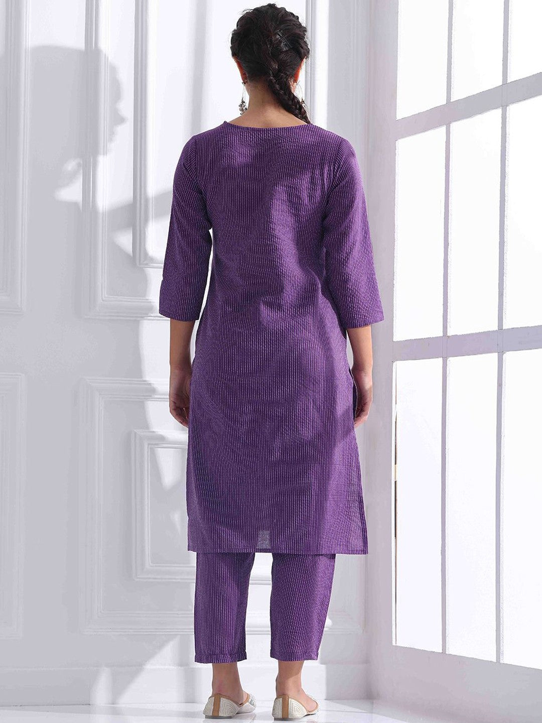 Minimalist purple co ord Set