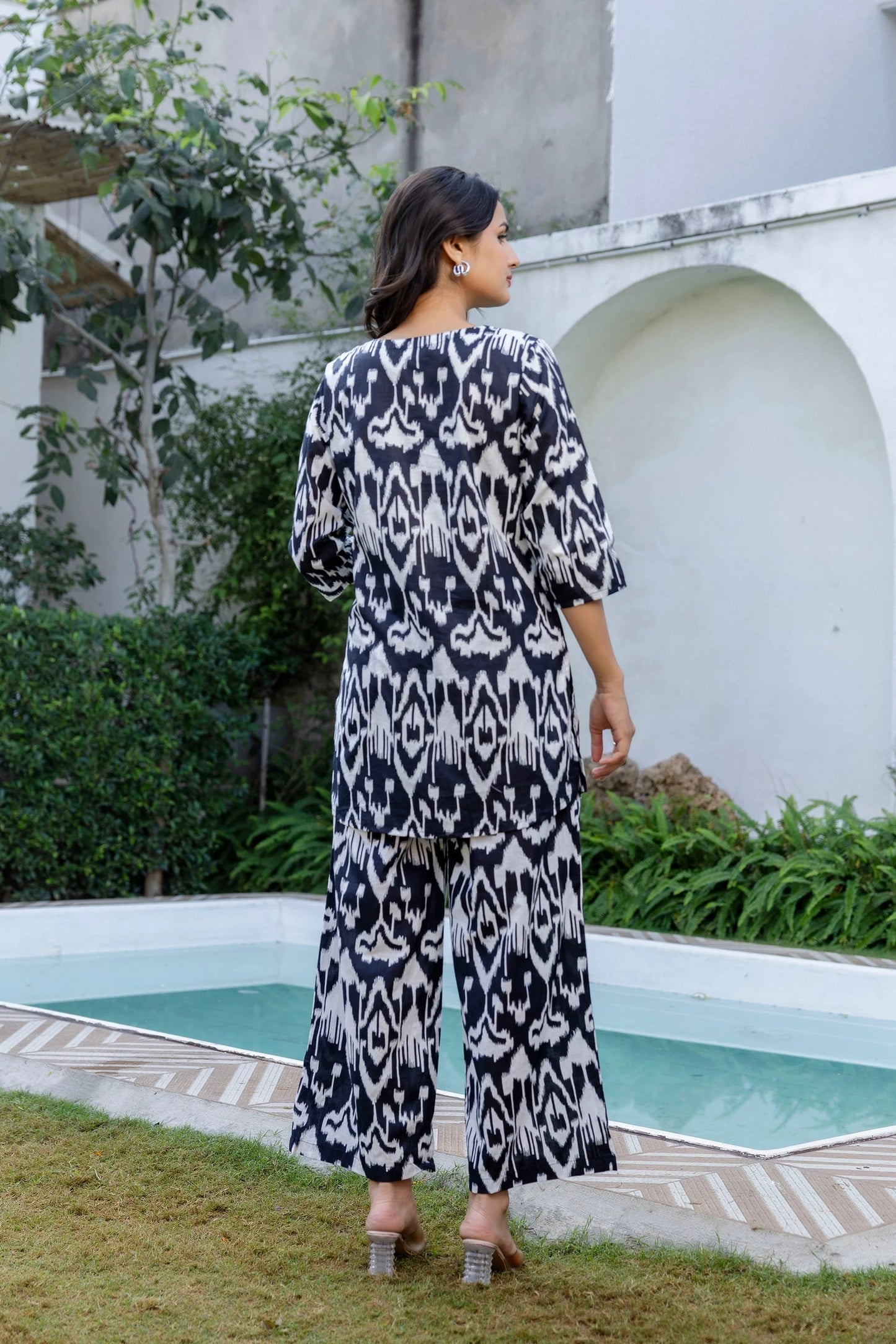 Midnight Ikat Cotton Co-ord Set