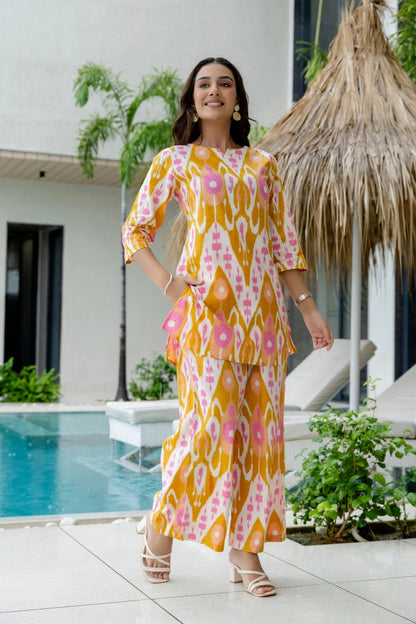 Summer Sorbet Ikat Cotton Co-ord Set