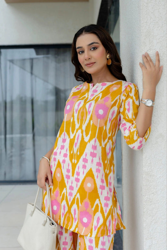 Summer Sorbet Ikat Cotton Co-ord Set