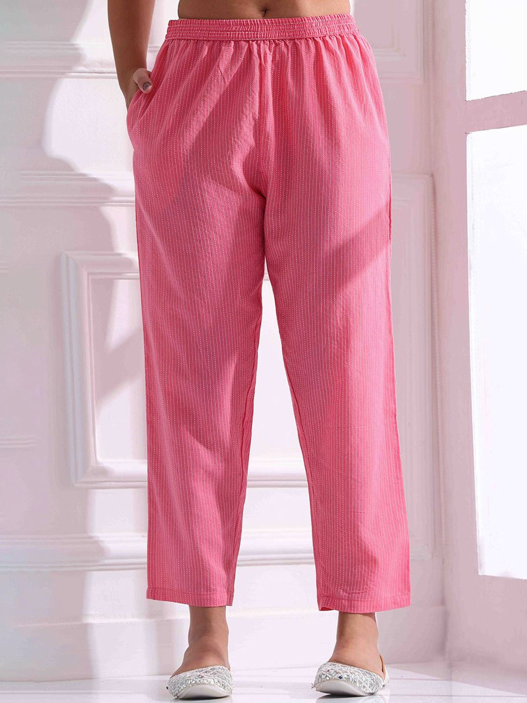 Soft Pastel pink Kurti Set